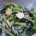 julia682's cooksnap of when they made 小松菜としらすの塩炒め。.