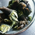 crystaI's cooksnap of when they made 簡単♪亀の手の塩茹で♪食べ方.