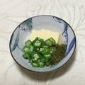 おはなすき's cooksnap of when they made 卵豆腐オクラのせ.