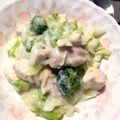 リコー★'s cooksnap of when they made 春キャベツと鶏肉ときのこのクリーム煮.