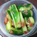 ぴぷぅ。's cooksnap of when they made 梅塩きゅうり.
