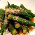 yellowow's cooksnap of when they made 箸が止まらない！オクラのしょうが焼き☆.