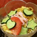 ♡ひな祭り♡'s cooksnap of when they made 暑い日に☆つるつる冷やしところてんサラダ.