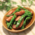ぽっぽぺぺ's cooksnap of when they made ウインナーといんげんのハニー炒め.