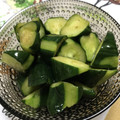 たんたんといっしょ's cooksnap of when they made [簡単/手軽]やみつき胡瓜(浅漬け).