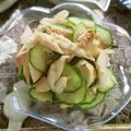 ☆Rokko☆'s cooksnap of when they made 調味料1つで簡単！塩鯖と胡瓜の酢の物♡.