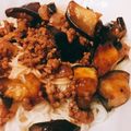 おさつ（╹◡╹）'s cooksnap of when they made 茄子とろとろ！挽き肉あんかけあえソーメン.