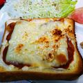 choco831's cooksnap of when they made 残ったハヤシライスでトースト.