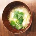 クックCHF9PZ☆'s cooksnap of when they made 三つ葉と豆腐のかきたま汁.