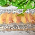 mielle's cooksnap of when they made 前菜に桃と生ハムの桃ジュレ.