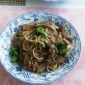 クック65V0GD☆'s cooksnap of when they made 簡単 舞茸とブロッコリーのしらたきパスタ.