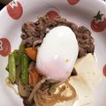 あたむ❤189's cooksnap of when they made ✿すき焼風煮物✿ポーチドエッグのせ.