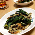 ちくぞーの妻's cooksnap of when they made オクラとちくわのごま和え.