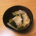クックILYK3I☆'s cooksnap of when they made 湯葉とわかめのお吸い物.