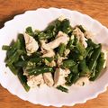 minimam＊'s cooksnap of when they made いんげんと蒸し鶏のサラダ.