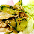 okm005's cooksnap of when they made 簡単美味しい♪豚肉と胡瓜の炒め物☆.