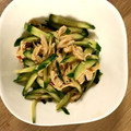kazun28's cooksnap of when they made きゅうりとささみの中華風ピリ辛サラダ.