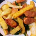 なんだッッ's cooksnap of when they made じゃがいもとウィンナーのカレー炒め.