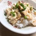 そらつづり's cooksnap of when they made 青ねぎ＆柚子こしょうでピリっと◆冷奴丼◆.