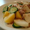 イエローバード's cooksnap of when they made ズッキーニとじゃがいもの甘辛ひき肉炒め.