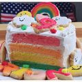 えリおん's cooksnap of when they made レインボーケーキ(15cm型).