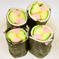 163大好き's cooksnap of when they made ソーセージときゅうりのチーズ海苔巻き.