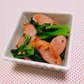 まあまま☆0403's cooksnap of when they made ウインナーと小松菜☆ピリッと炒め.