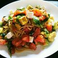ラメ☆キラ's cooksnap of when they made トマトとアボカドの冷製パスタ.