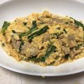 クックI6NLMD☆'s cooksnap of when they made 豚バラとニラの卵とじ丼.