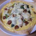 たけぉ's cooksnap of when they made 冷凍パイシートで簡単小松菜キッシュ.