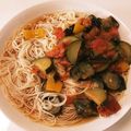 yukorinkoo's cooksnap of when they made 夏野菜の和風冷製ラタトゥイユ☆そうめん.