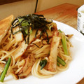 花時計咲いた's cooksnap of when they made さつま揚げの焼きうどん♪.