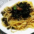 kucina's cooksnap of when they made ランチに♪　茸と塩昆布の梅マヨパスタ.