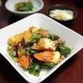creo's cooksnap of when they made 厚揚げとキャベツのひき肉味噌炒め.