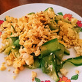 eiri1125's cooksnap of when they made きゅうりと卵炒め(黄瓜炒鸡蛋).