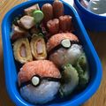 クック22YC1O☆'s cooksnap of when they made キャラ弁☆簡単♪モンスターボールおにぎり.