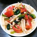 りりり♪'s cooksnap of when they made 混ぜるだけ☆簡単トマトと鯖缶の冷製パスタ.