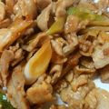 amimom's cooksnap of when they made 豚ばらと白ネギの甘辛炒め.