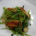 サンディサンディ's cooksnap of when they made 豆苗（とうみょう）と竹輪の炒め物.