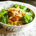 kebeibiko's cooksnap of when they made コーンとメンマで☆簡単冷製パスタ.