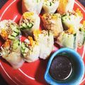 ymmtce's cooksnap of when they made 残りものでOK!ひき肉の簡単生春巻き.