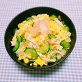 まあまま☆0403's cooksnap of when they made 酒蒸しササミde✿サラダ風✿混ぜ寿司✿.