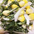 卵せんべい's cooksnap of when they made 簡単☆オカヒジキとコーンのサラダ.