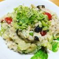 tomaton☆'s cooksnap of when they made ベーコンとキノコのチーズリゾット.