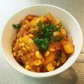 ゆりYO船長's cooksnap of when they made とうもろこしとピーマンのインド野菜カレー.