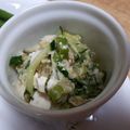 みっきーどっぐ's cooksnap of when they made みょうが紫蘇オクラ胡瓜入りとろろ豆腐がけ.