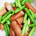 クック26352G☆'s cooksnap of when they made アスパラガスとウインナー炒め.