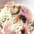 kawaginnpo's cooksnap of when they made なすとトマトと生ハムの冷製パスタ.