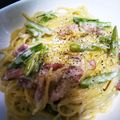 myuk0's cooksnap of when they made アスパラとベーコンの爽やかクリームパスタ.
