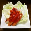 りこまこせいやのパパ's cooksnap of when they made ウインナー＆野菜炒め、トマトソースかけ.